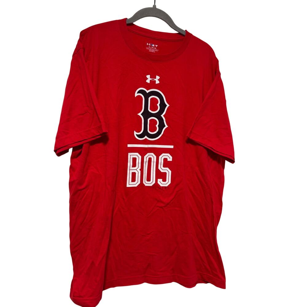 Under Armour Boston Red Sox MLB HeatGear Red Graphic T-Shirt Men’s XL Fanatics - Picture 3 of 8